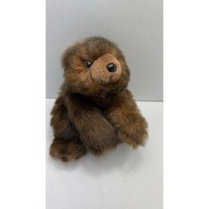 Purr-Fection by MJC Vintage 1992 Brown Grizzly Teddy Bear Stuffed Animal Plush